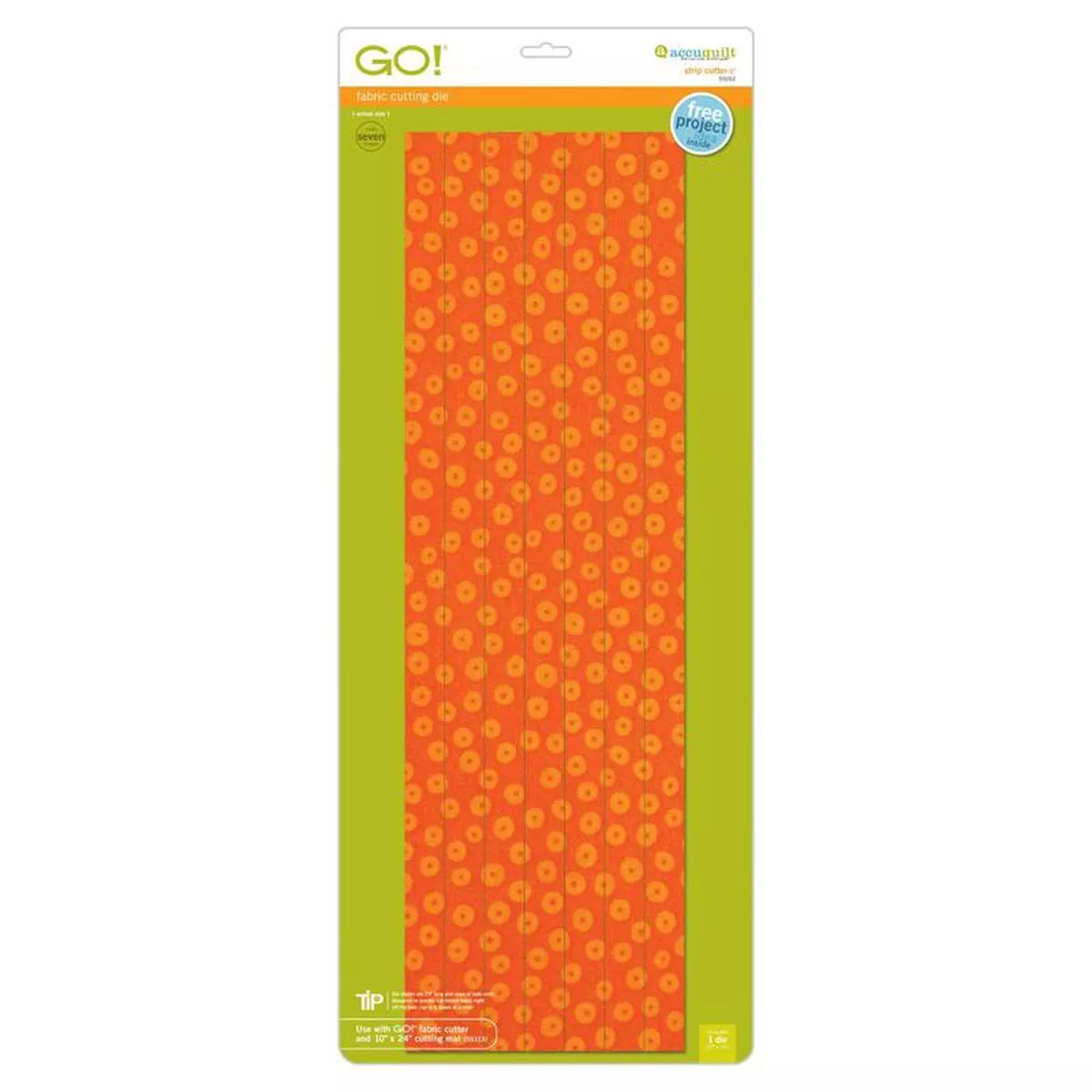AccuQuilt GO! Die Strip Cutter-1″ (1/2″ Finished) 7 Strips 55052