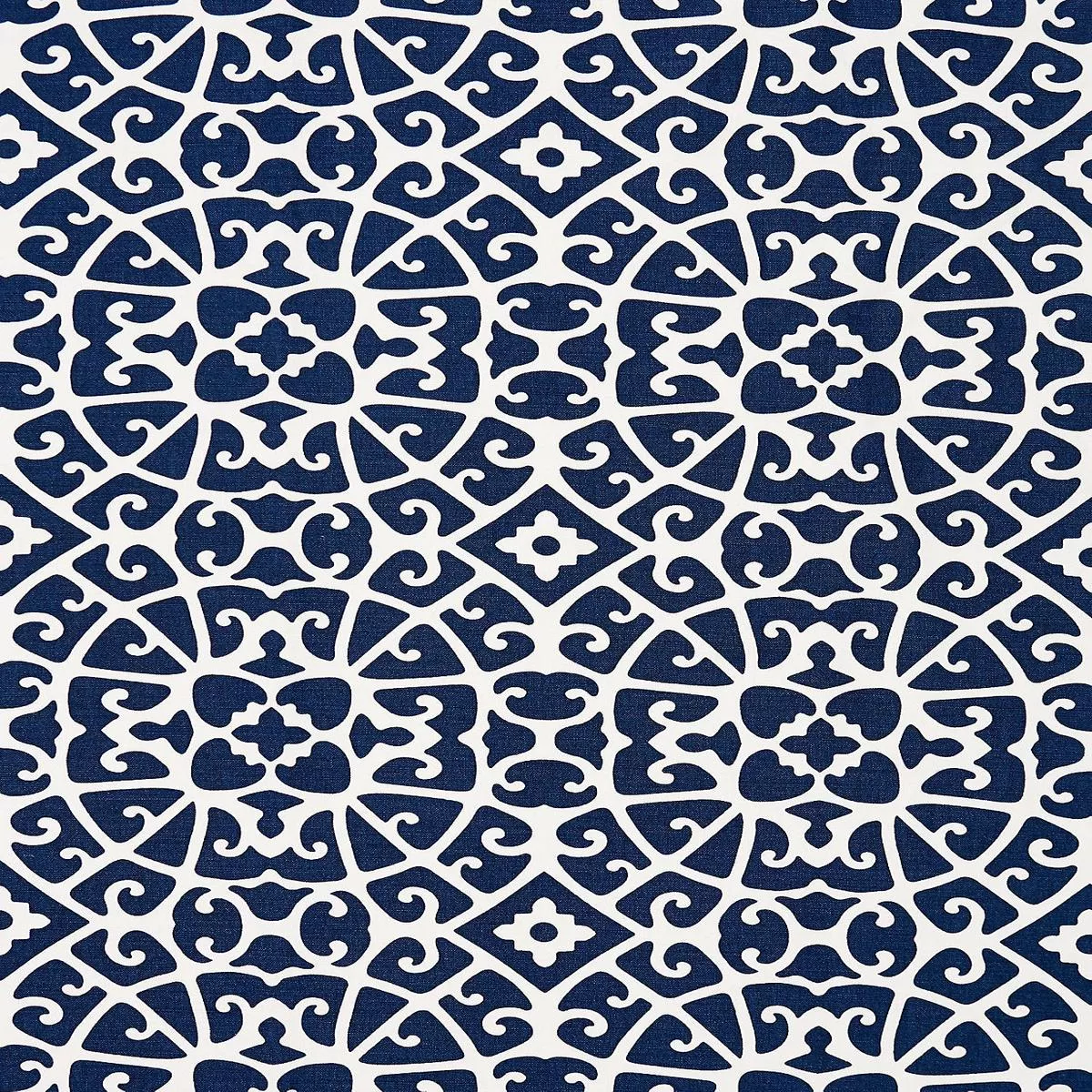 Anshun Lattice – Indigo by Scalamandre Fabric