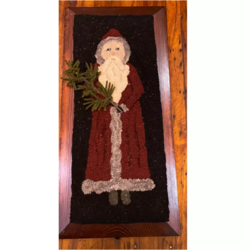 The Blue Tulip – Red & Grey Belsnickle – Rug Hooking Kit