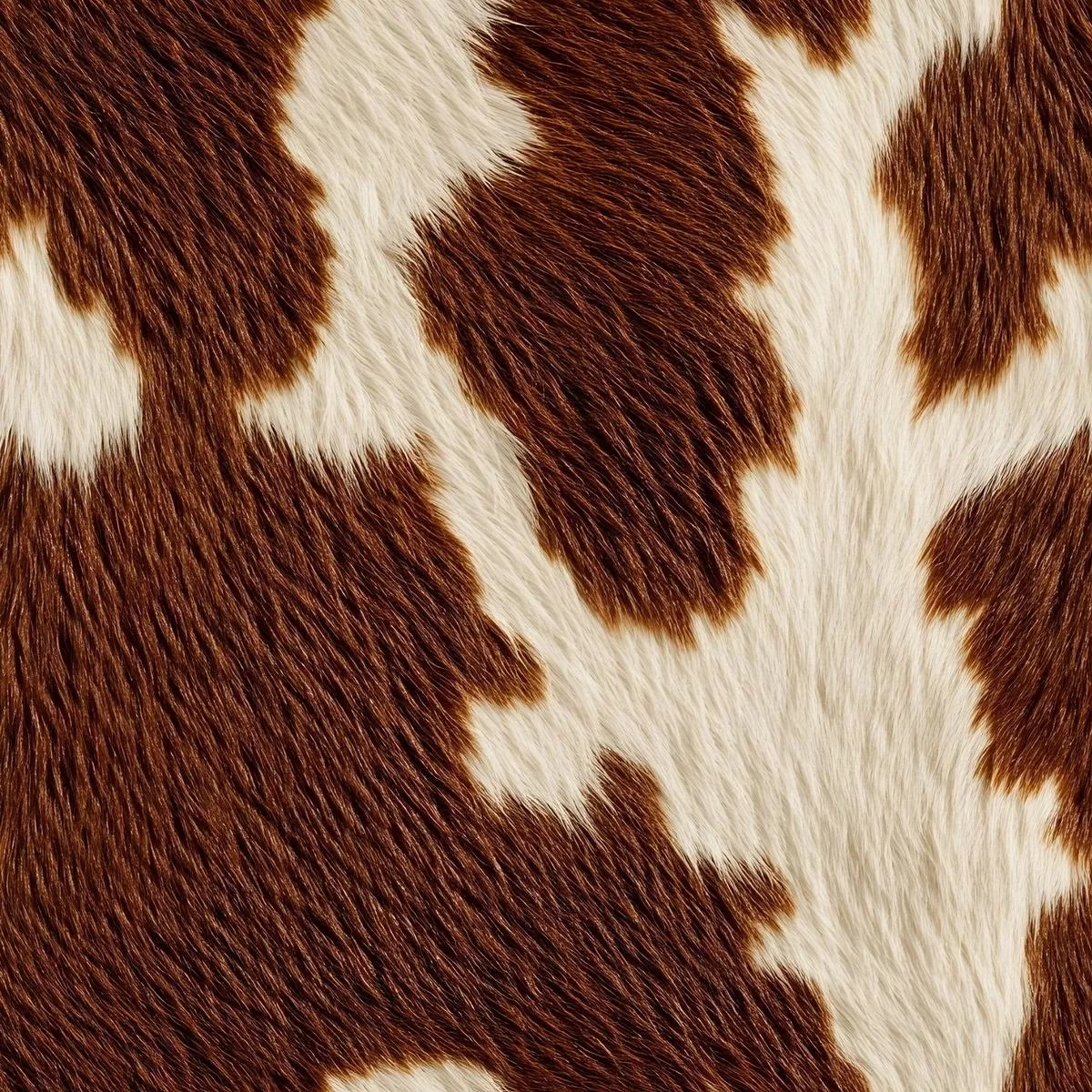 Bold Brown and White Cow Pattern 2 Quilting Cotton Fabric