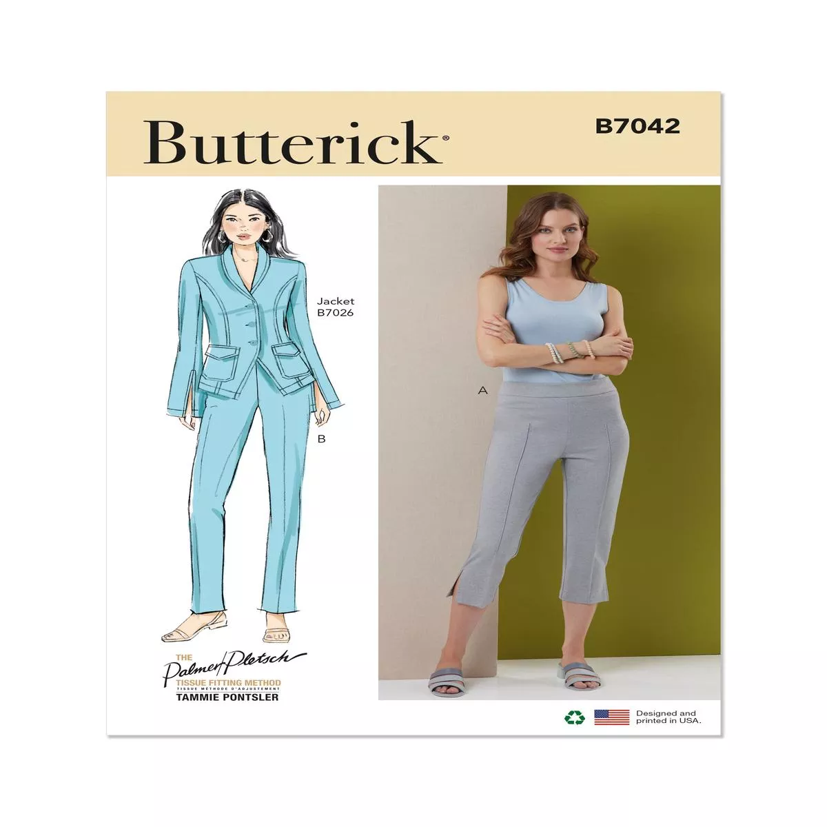 butterick-pattern-b7042-misses-skirt-pants Butterick Pattern B7042 Misses’ Skirt Pants