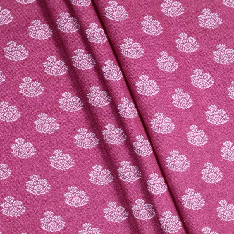 ‘Coral Grazing’ Fabric by the Metre (Magenta Pink)
