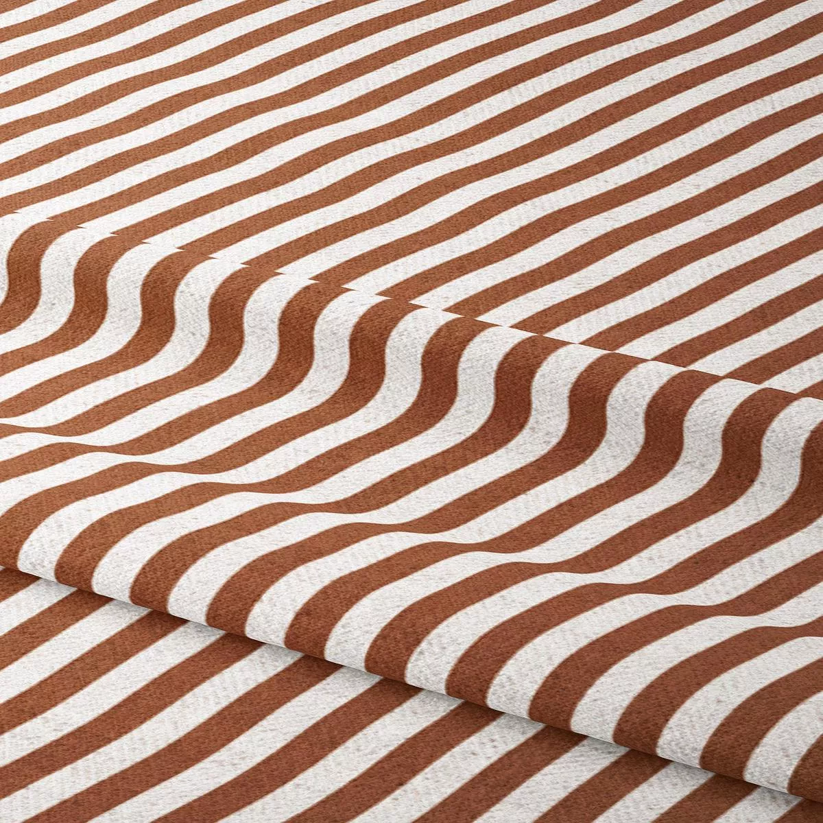 ‘Cotta Clay’ Fabric by the Yard (Burnt Orange/ Terracotta Red)