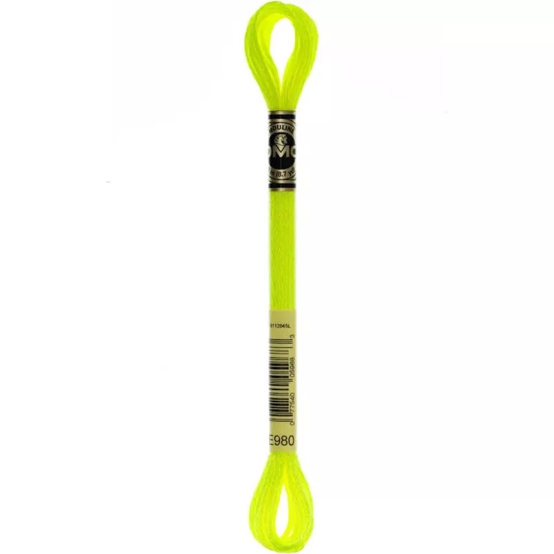 dmc-light-effects-embroidery-floss-color-e980-fluorescent-neon-yellow DMC – Light Effects Embroidery Floss – Color E980 – Fluorescent Neon Yellow