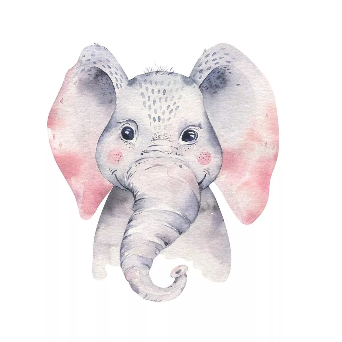 elephant-portrait-fabric-panel Elephant Portrait Fabric Panel