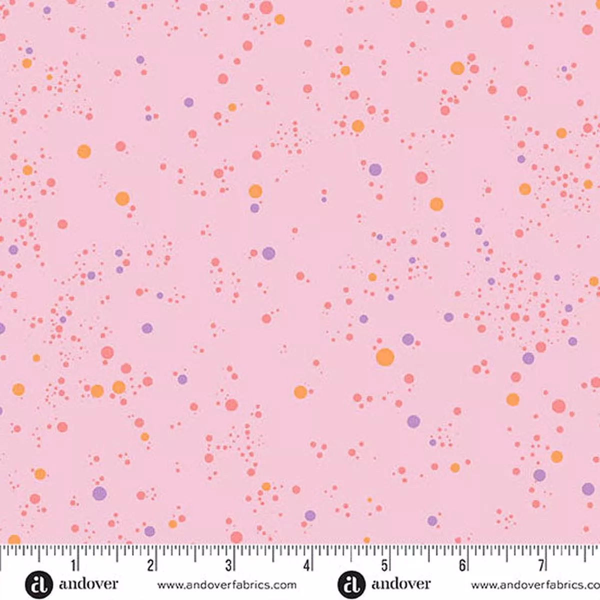 Fizz Quilt Fabric – Dots on Strawberry Pink – A-1344-E