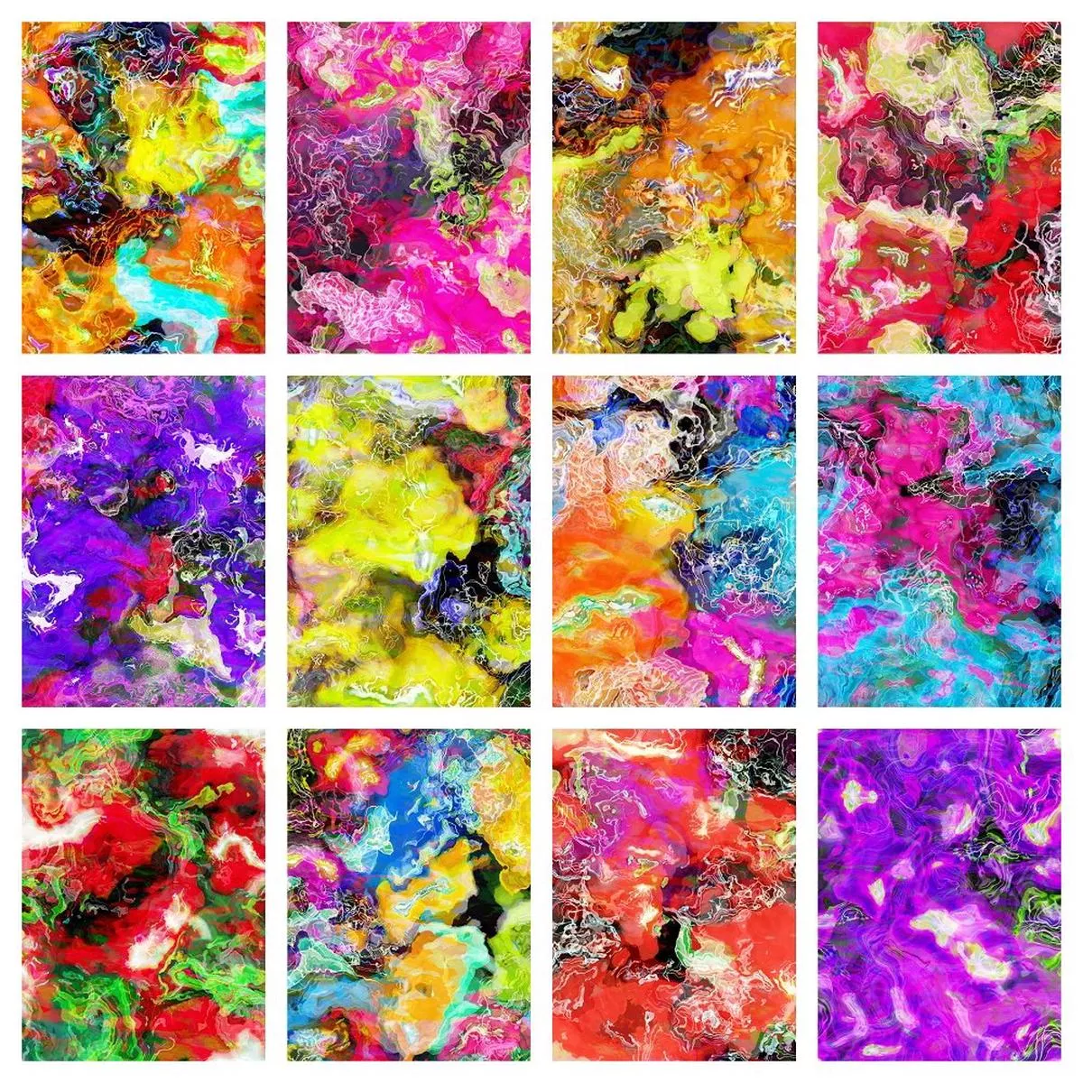 Funky Inks Fat Eighth Bundle – 12 Pieces