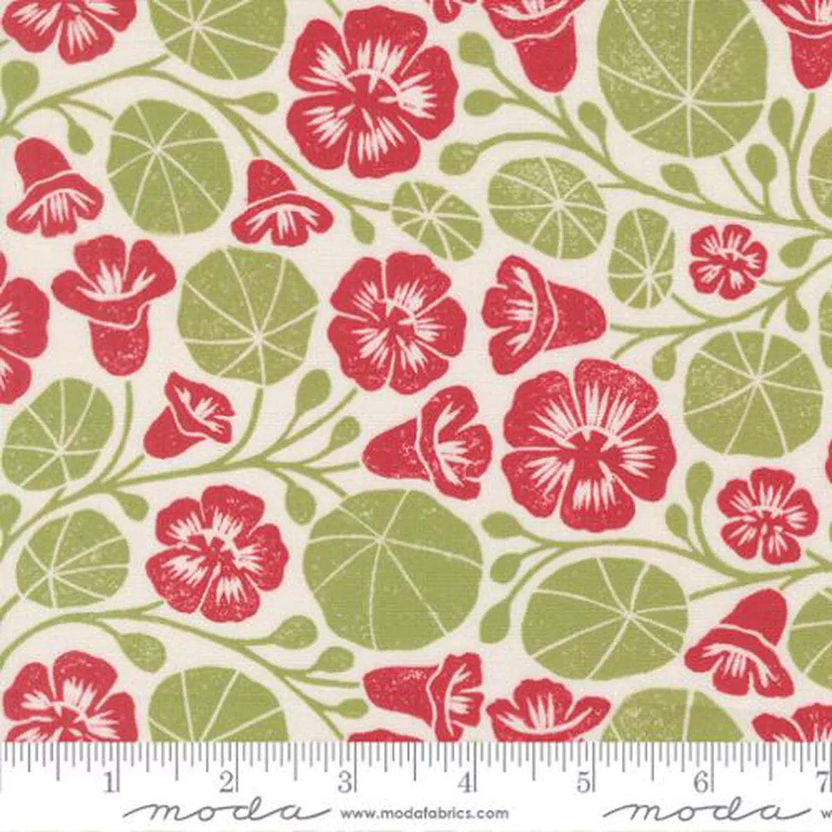 garden-series-collection-nasturtium-cotton-fabric-3323 Garden Series Collection Nasturtium Cotton Fabric 3323