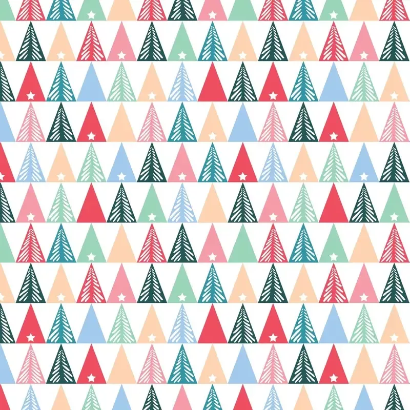 geometric-christmas-tree-fabric-multi Geometric Christmas Tree Fabric – Multi