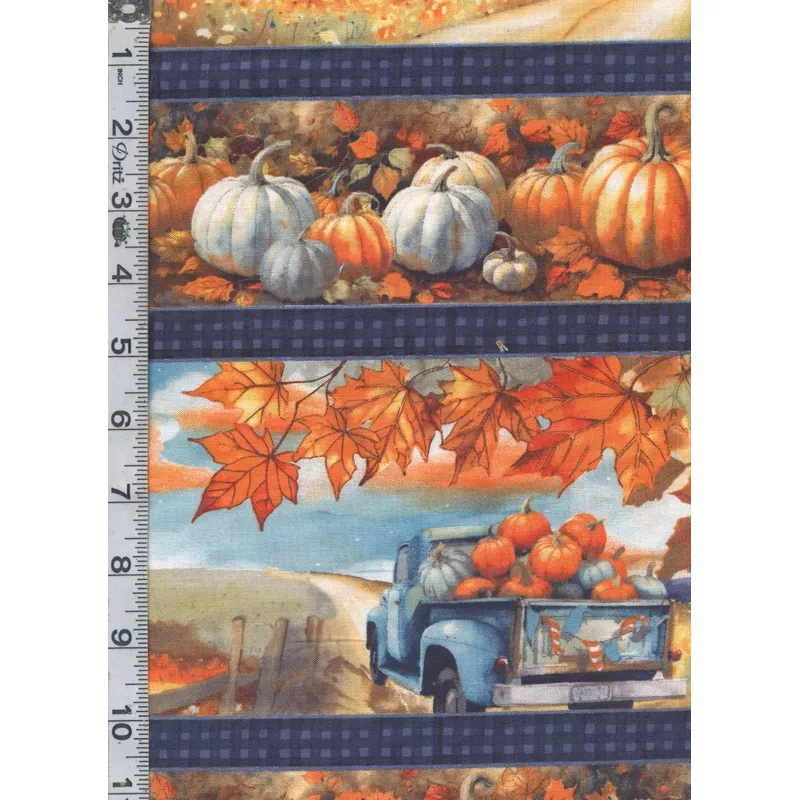Glorious Fall – Autumn Stripe 6″ Remnant