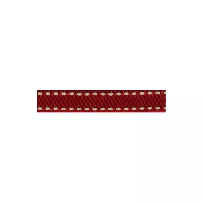 Grosgrain Ribbon with Stitching 7468 Black