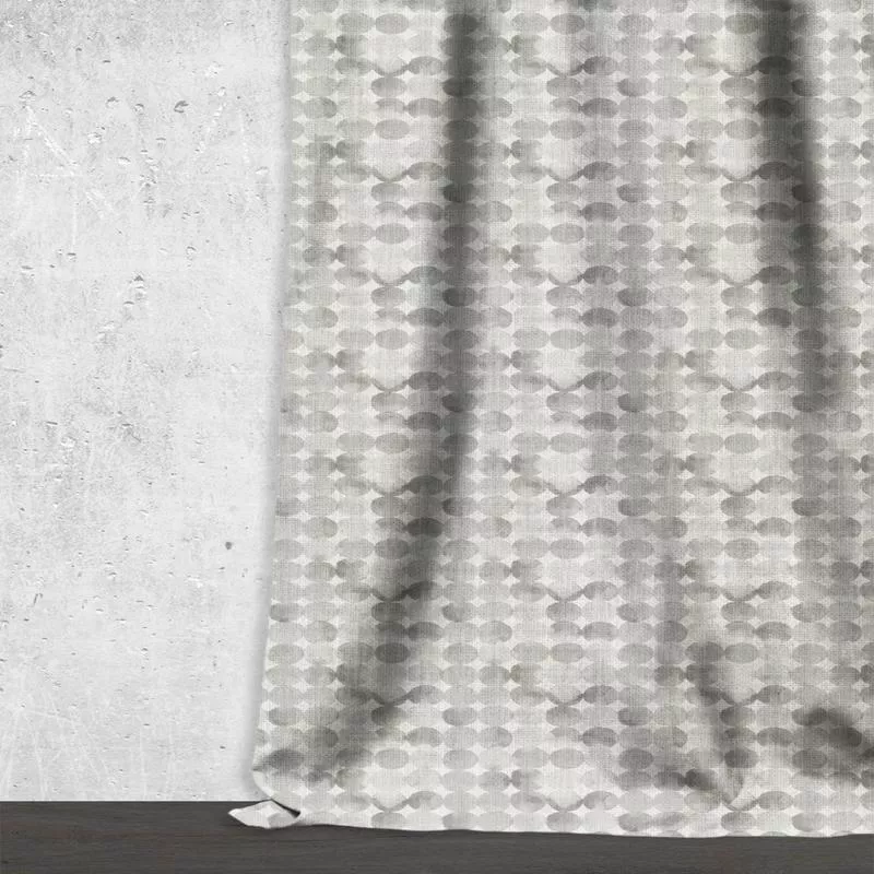 harrison-coin-fabric-by-metre-pewter-grey-white ‘Harrison Coin’ Fabric by the Metre (Pewter Grey/ White)