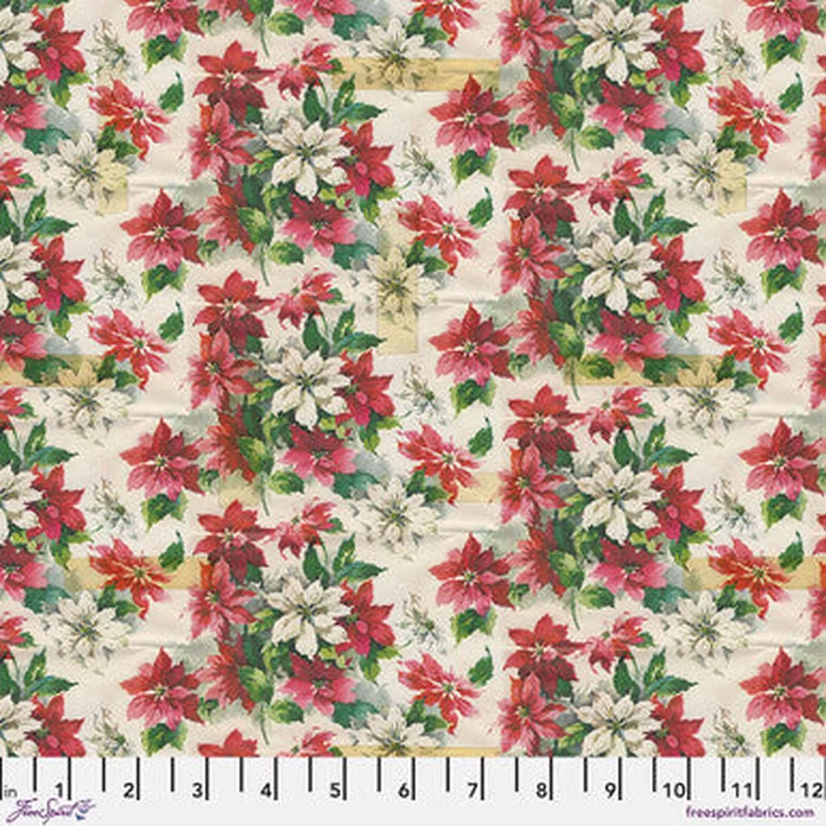 Holidays Past-Poinsettia Print-Multi