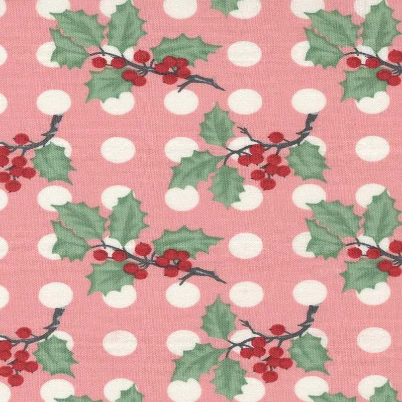 Holly Jolly Holly Dot By Urban Chiks For Moda Cheeky