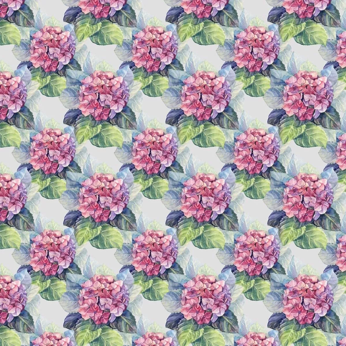 hydrangea-leaves-fabric Hydrangea & Leaves Fabric