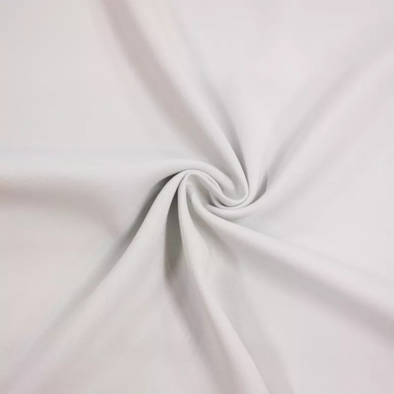 Ilan Light Grey Viscose Crepe Stretch Fabric