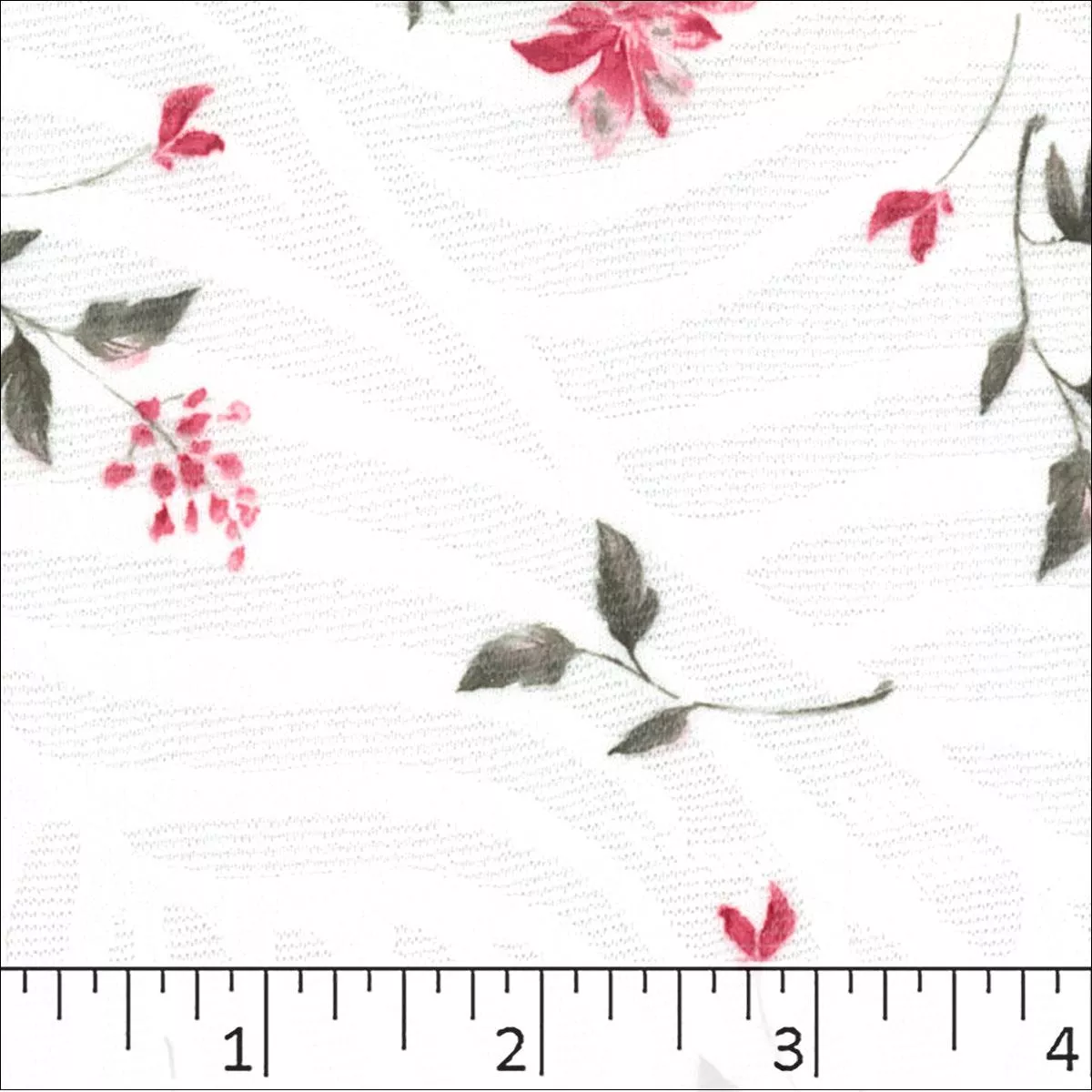 Jacquard Knit Floral Print Fabric 32440