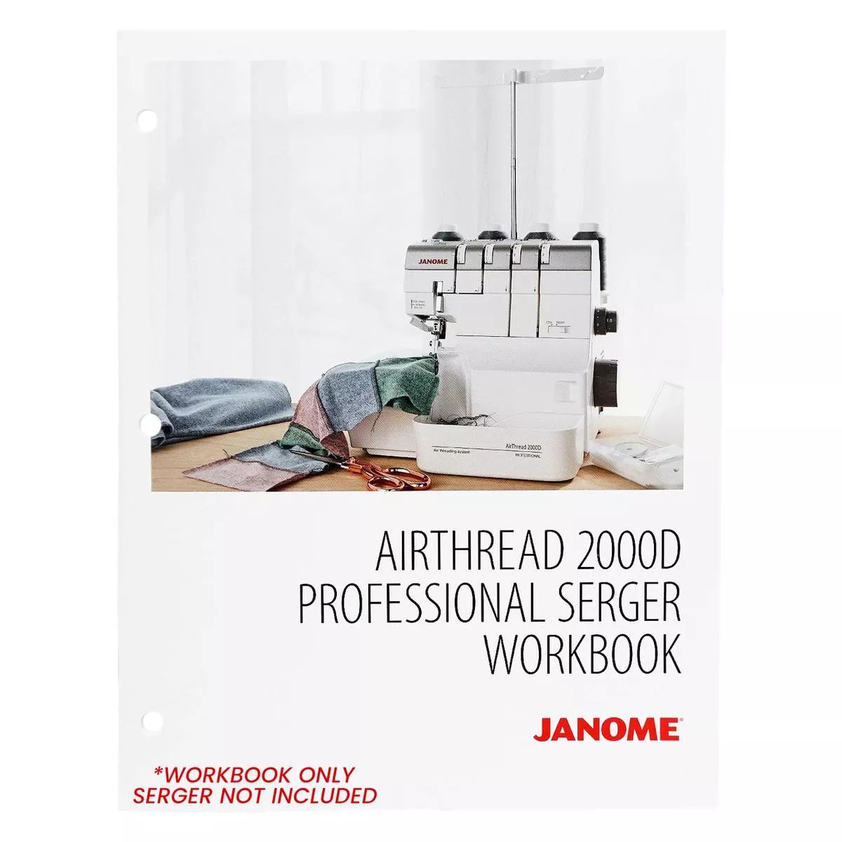 Janome Air Thread AT2000D Professional Serger Workbook WBAT2000D