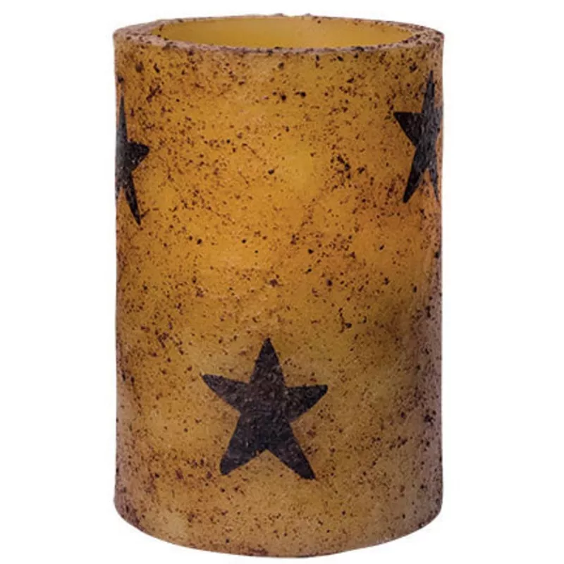 led-star-pillar-candle-with-timer-g8421 LED Star Pillar Candle with Timer G8421