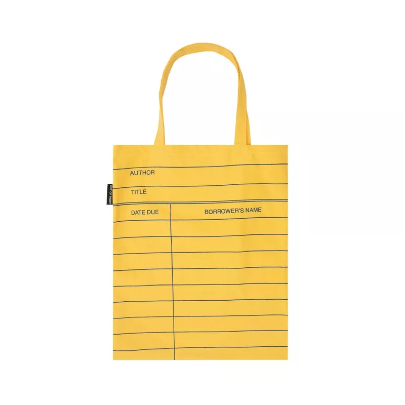 library-card-yellow-tote-bag Library Card: Yellow tote bag