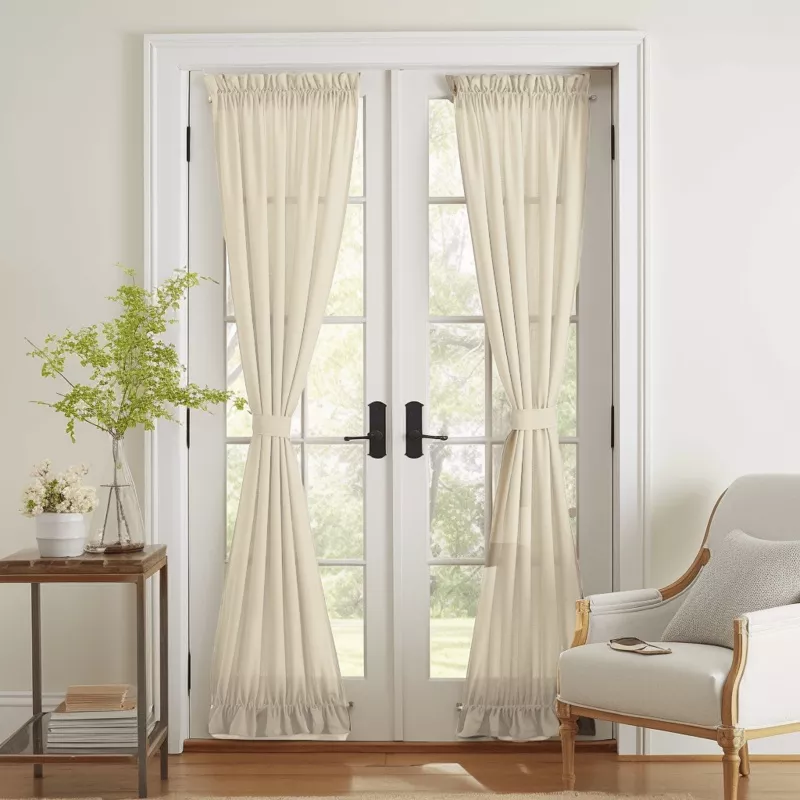 linen-french-door-curtain-panel-custom-width-length Linen French Door Curtain Panel – Custom Width and Length