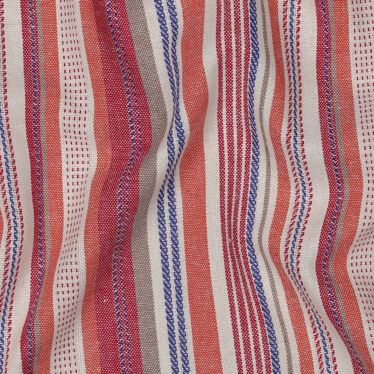 Linen-viscose striped fabric 200 g/m