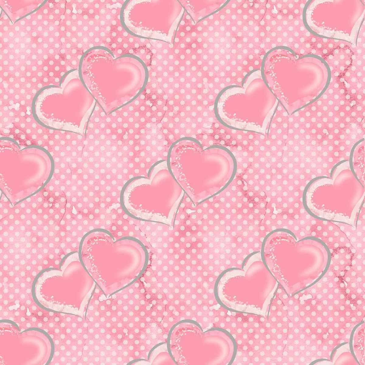 Loving Hearts Hearts Fabric – Pink
