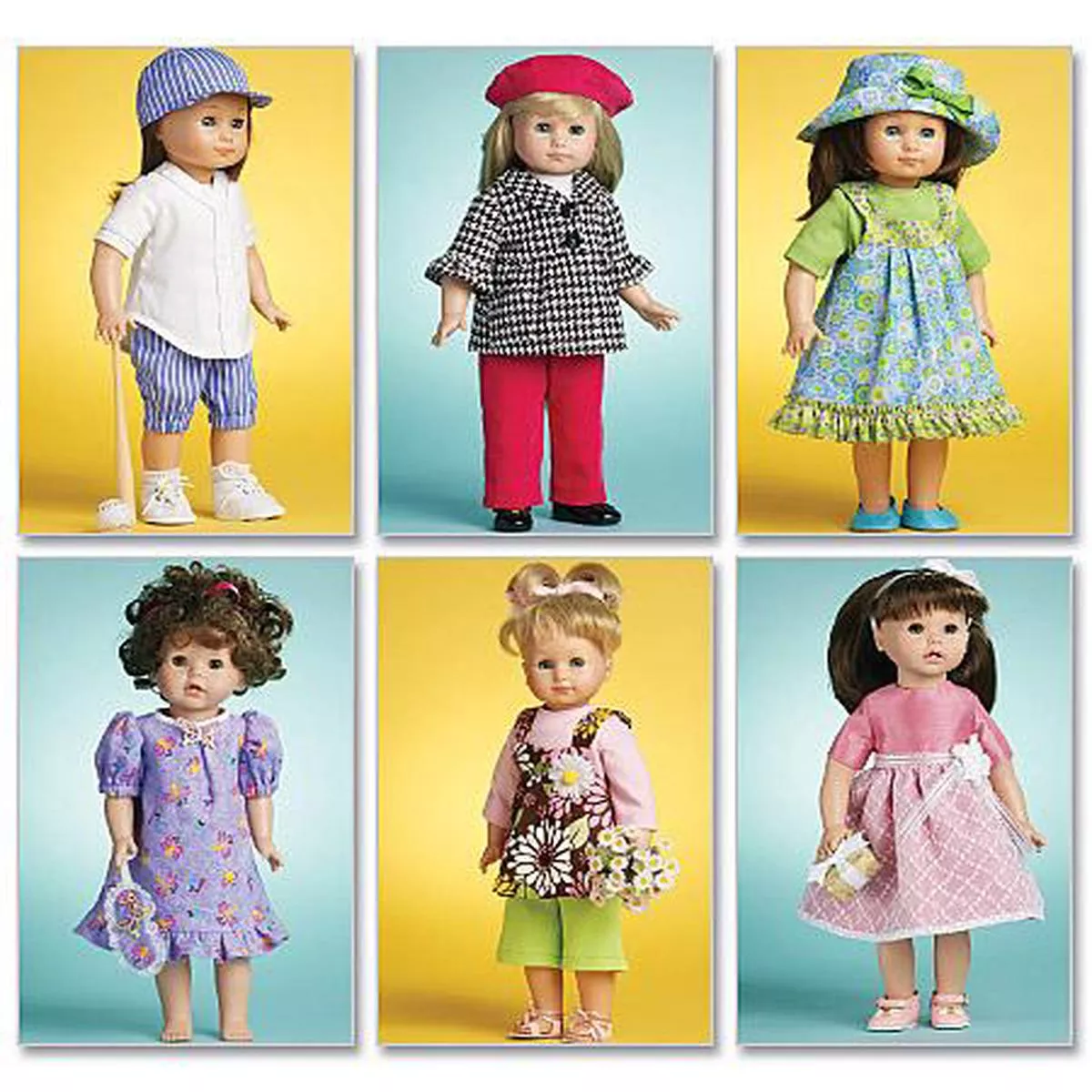 McCall’s Pattern M6137 Doll Clothes For 18″ (46cm) Doll