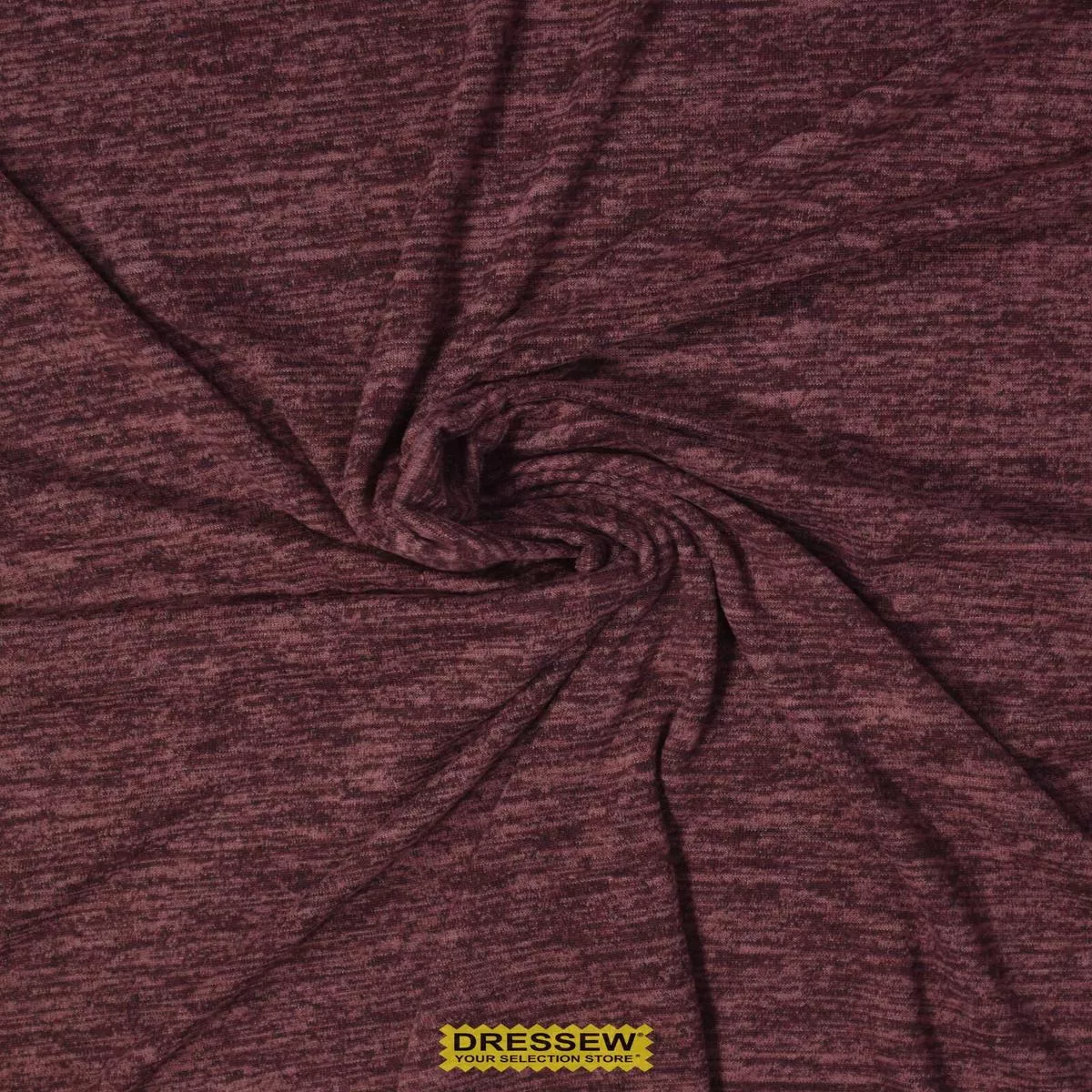 Melange Sweater Knit Burgundy
