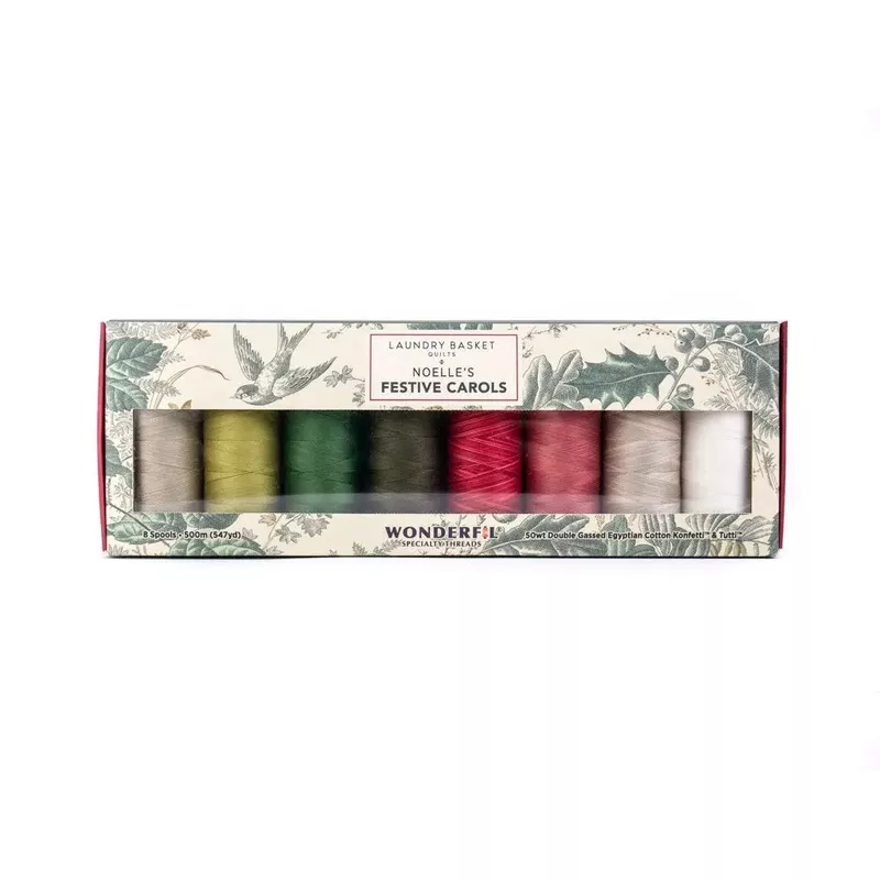 Noelles Festive Carolsby Edyta Sitar – Egyptian Cotton Thread Pack