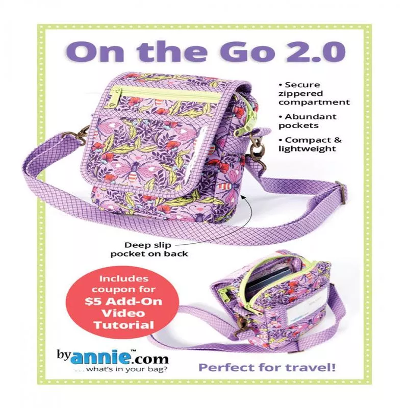 On the Go 2.0 –from By Annie (Printed Paper Pattern)