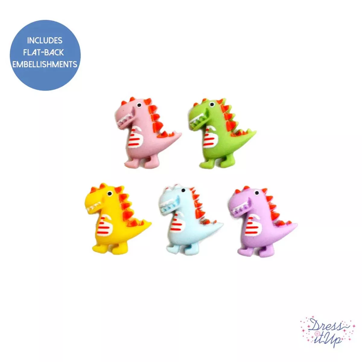 Pastel Dinos Embellishments 12162
