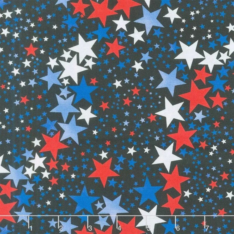 Patriotic 108″ – Starlight Black/Multi 108″ Wide Backing