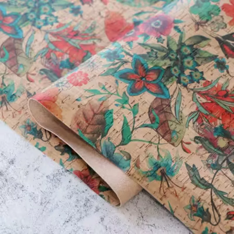 precut-rainbow-garden-cork-fabric Precut Rainbow Garden Cork Fabric