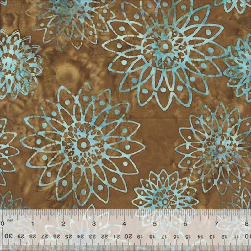 Quentin: Brown Floral Burst