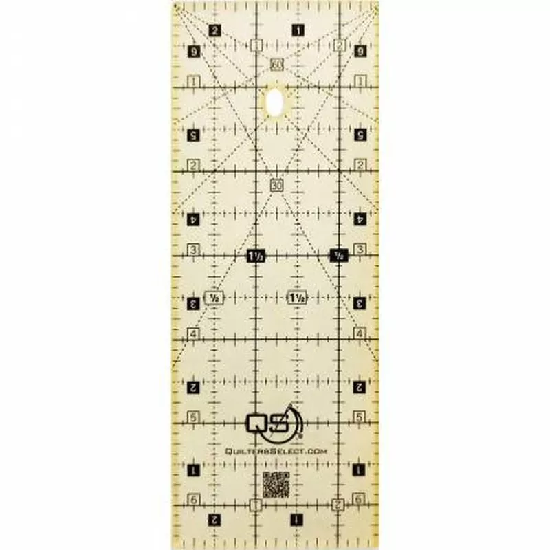 quilters-select-2-5-x-6-5-non-slip-ruler Quilters Select 2.5″x 6.5″ Non Slip Ruler