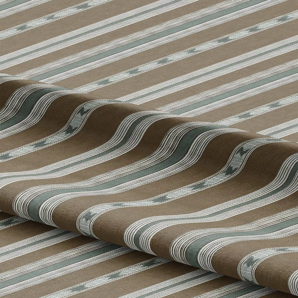 ravinia-spark-fabric-by-yard-cocoa-brown-white-blue-gray ‘Ravinia Spark’ Fabric by the Yard (Cocoa Brown/ White/ Blue-Gray)