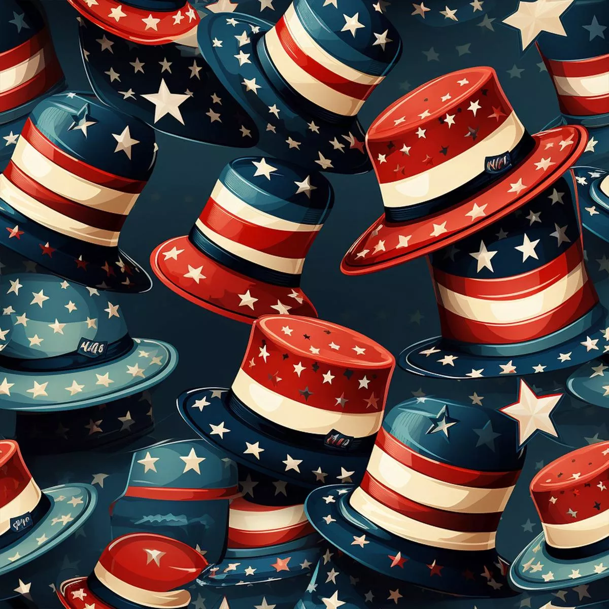 Realistic 4th of July Pattern 12 Quilting Cotton Fabric
