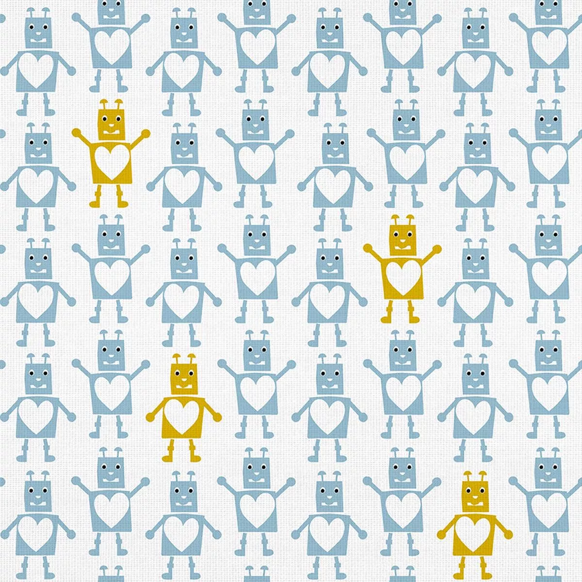 robot-love-blue-double-gauze Robot Love – Blue – Double Gauze
