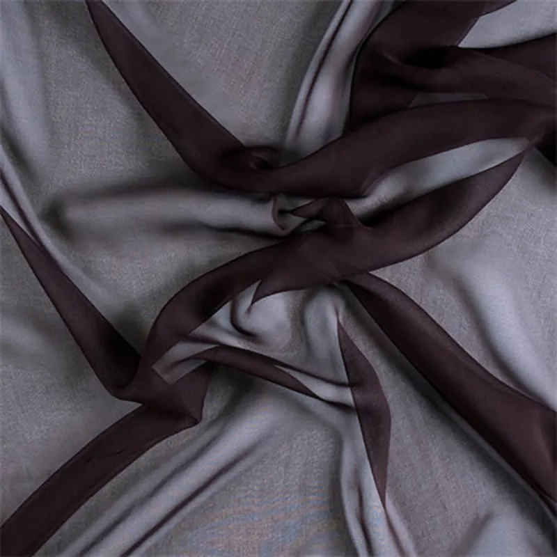 Runway Silks Espresso Silk Chiffon Fabric – Reorderable