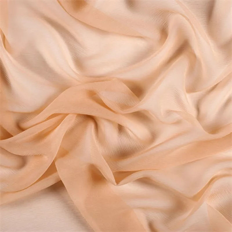 runway-silks-peach-crinkled-silk-chiffon-fabric-reorderable Runway Silks Peach Crinkled Silk Chiffon Fabric – Reorderable