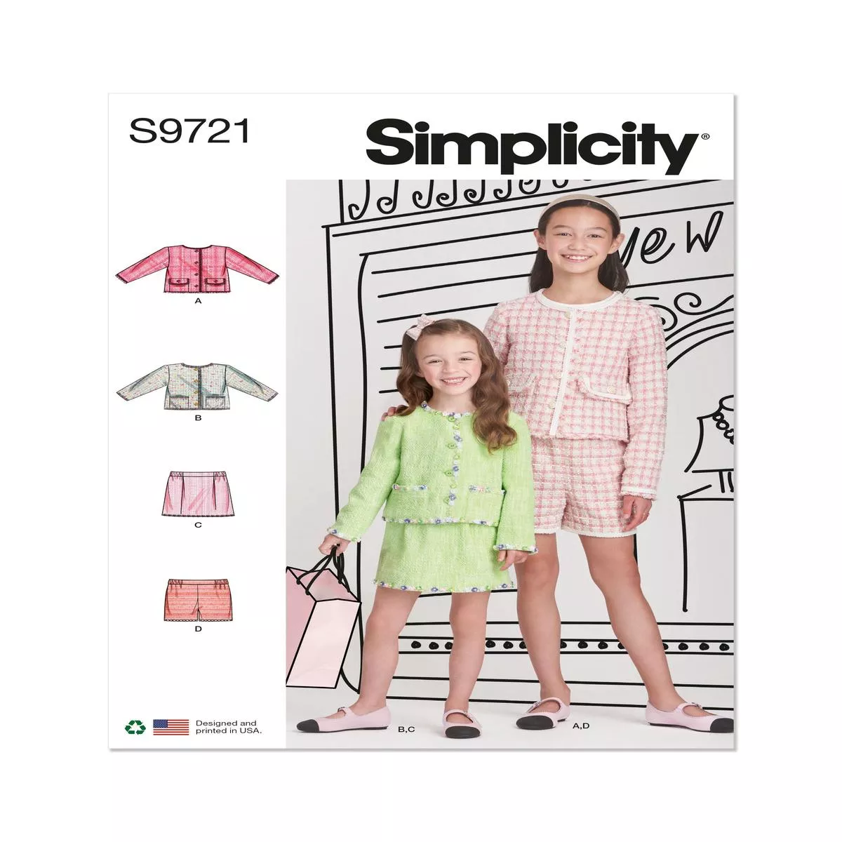 simplicity-pattern-s9721-child-girl-skirt-top Simplicity Pattern S9721 Child/Girl Skirt/Top
