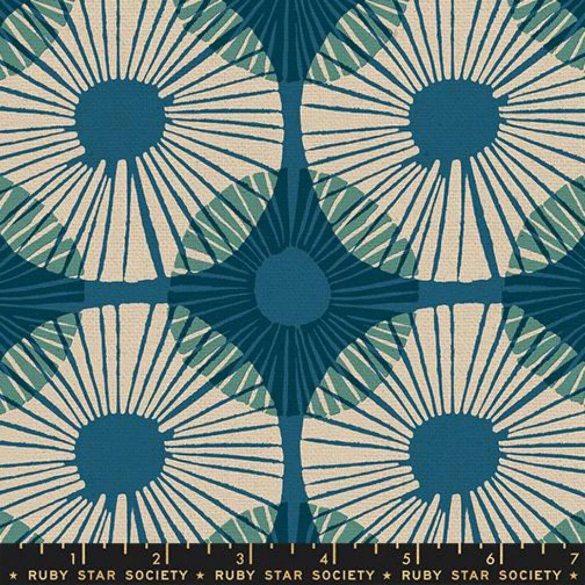 spike-circles-teal-linen-cotton-by-ruby-star-society Spike Circles Teal Linen/Cotton by Ruby Star Society