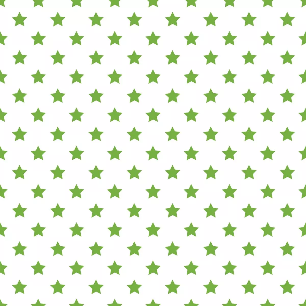 stars-basics-fabric-spring-green-on-white Stars Basics Fabric – Spring Green on White