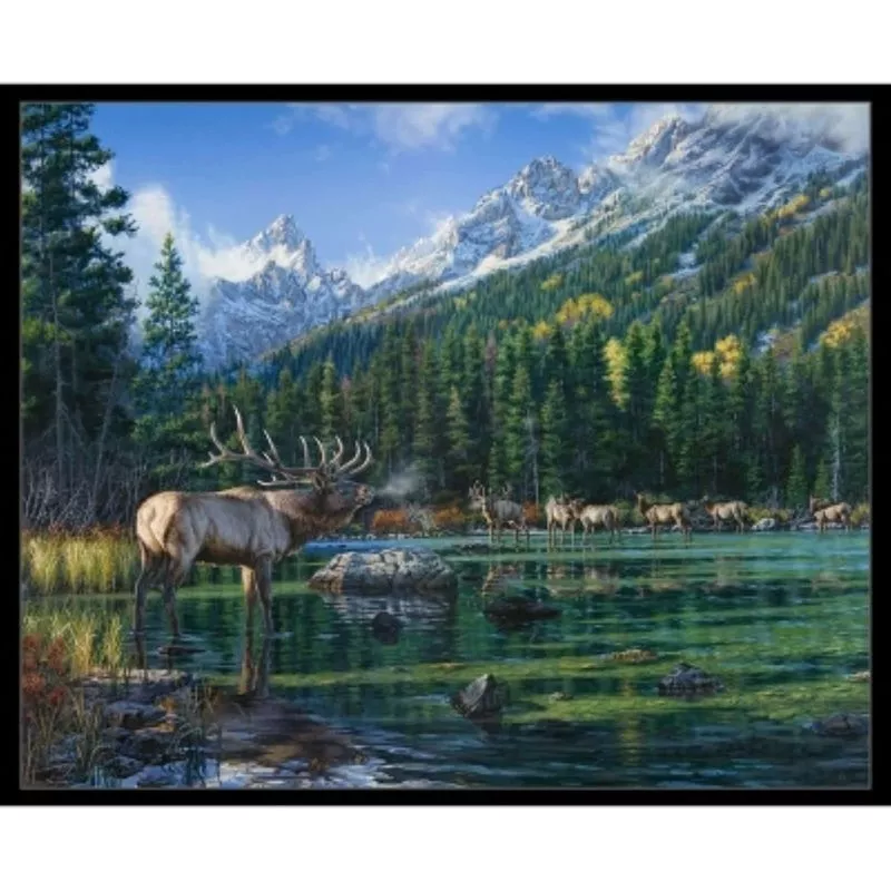 step-into-wilderness-moose-panel-36-elizabeth-s-studio-cotton-fabric Step into The Wilderness Moose Panel 36″ Elizabeth’s Studio Cotton Fabric