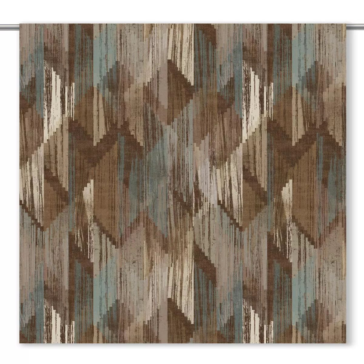 ‘Thunderbird’ Fabric by the Yard (Espresso Brown/ Taupe/ Moss Gray)
