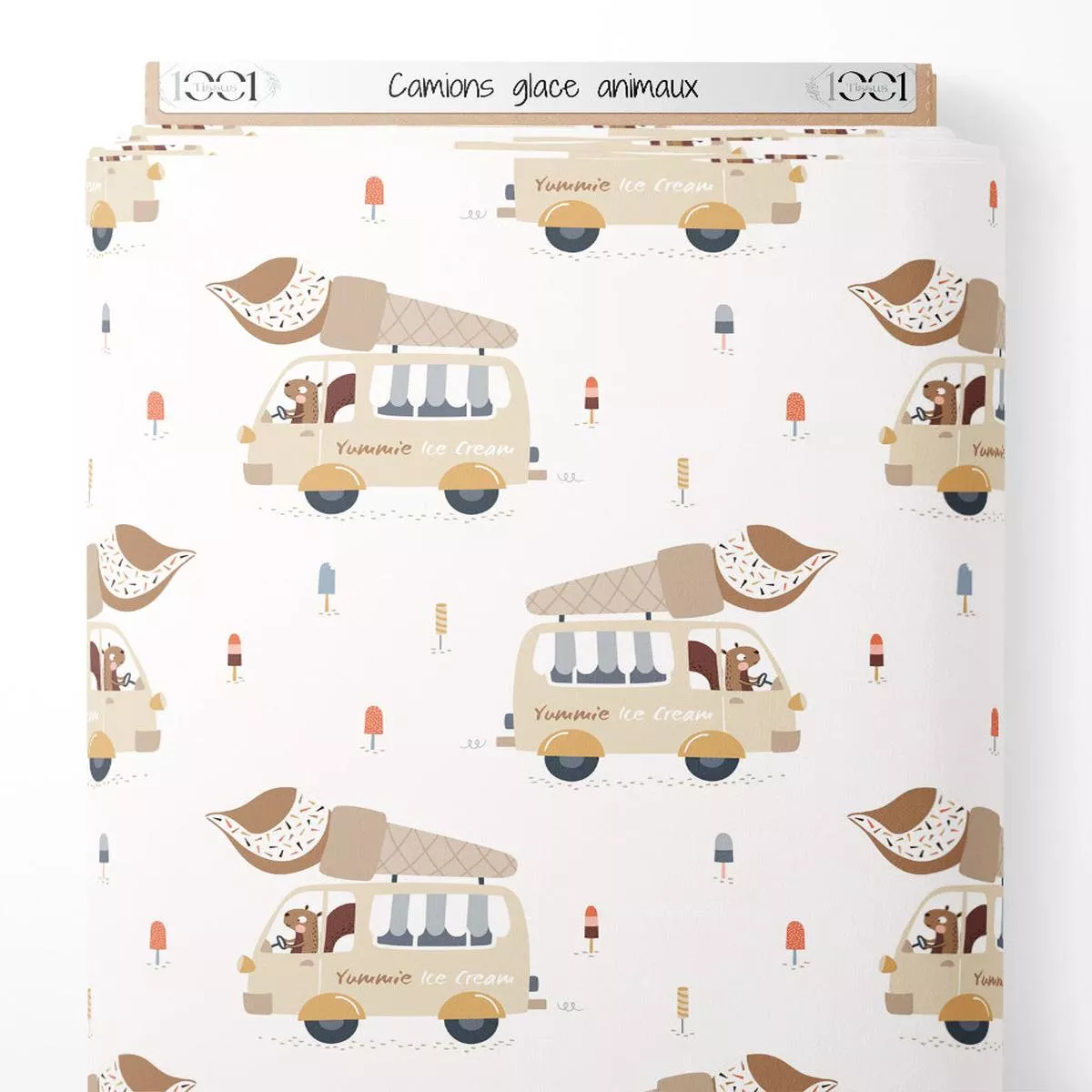 tissu-camions-glace-animaux Tissu – Camions glace animaux