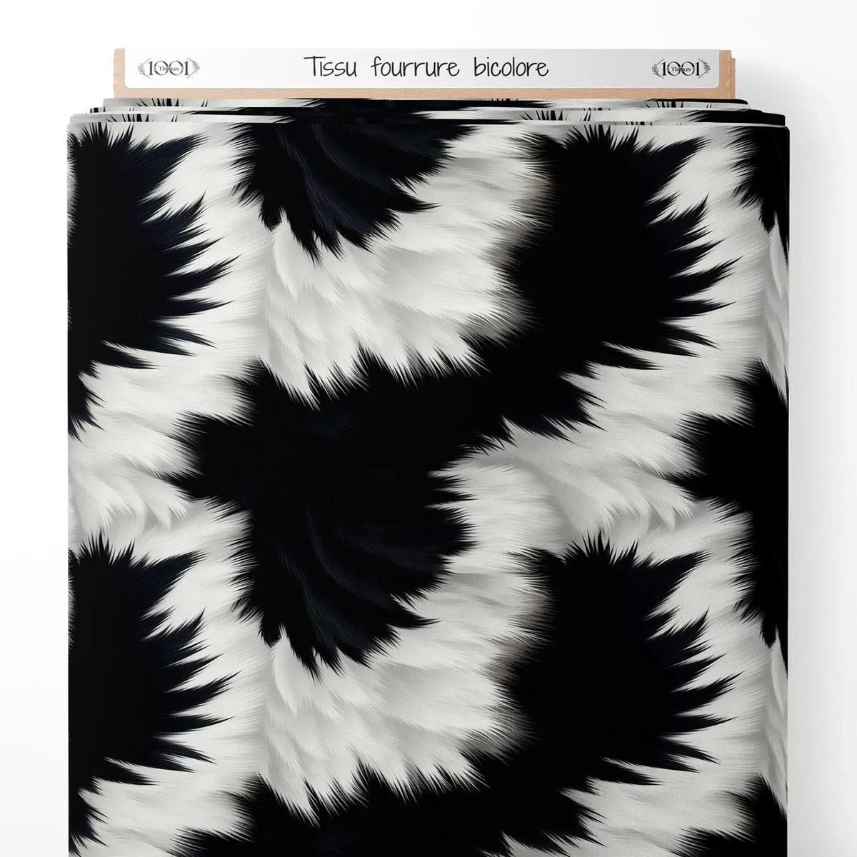 Tissu – fourrure bicolore
