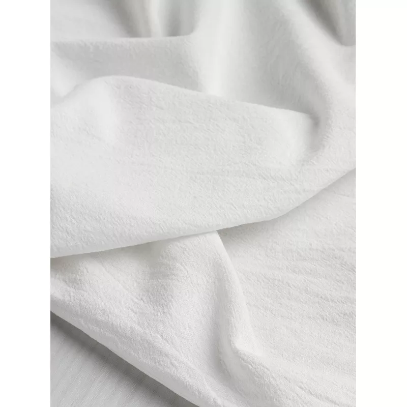 Tumbled Non Stretch Cotton – Ivory