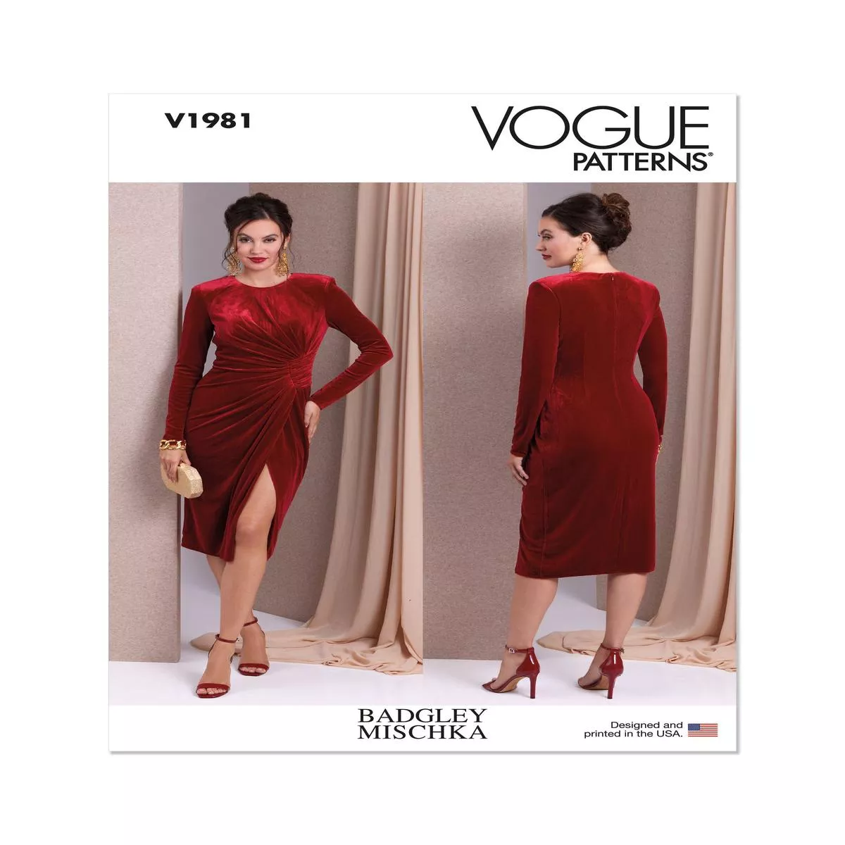 vogue-pattern-v1981-misses-dress Vogue Pattern V1981 Misses’ Dress